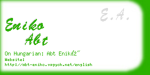 eniko abt business card